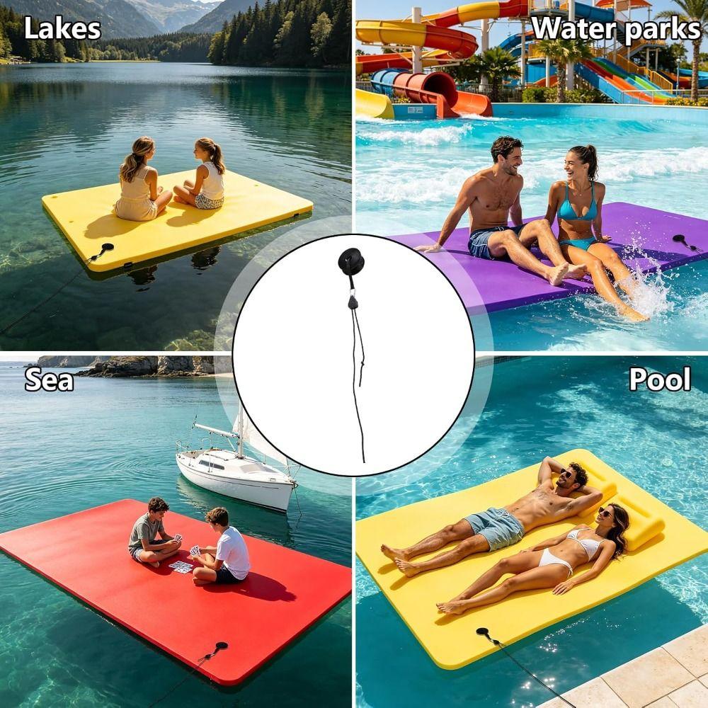 Secure Floating Mat Straps Versatile Lily Pad Tether Kit Portable Foam Water Pad Tether Pool