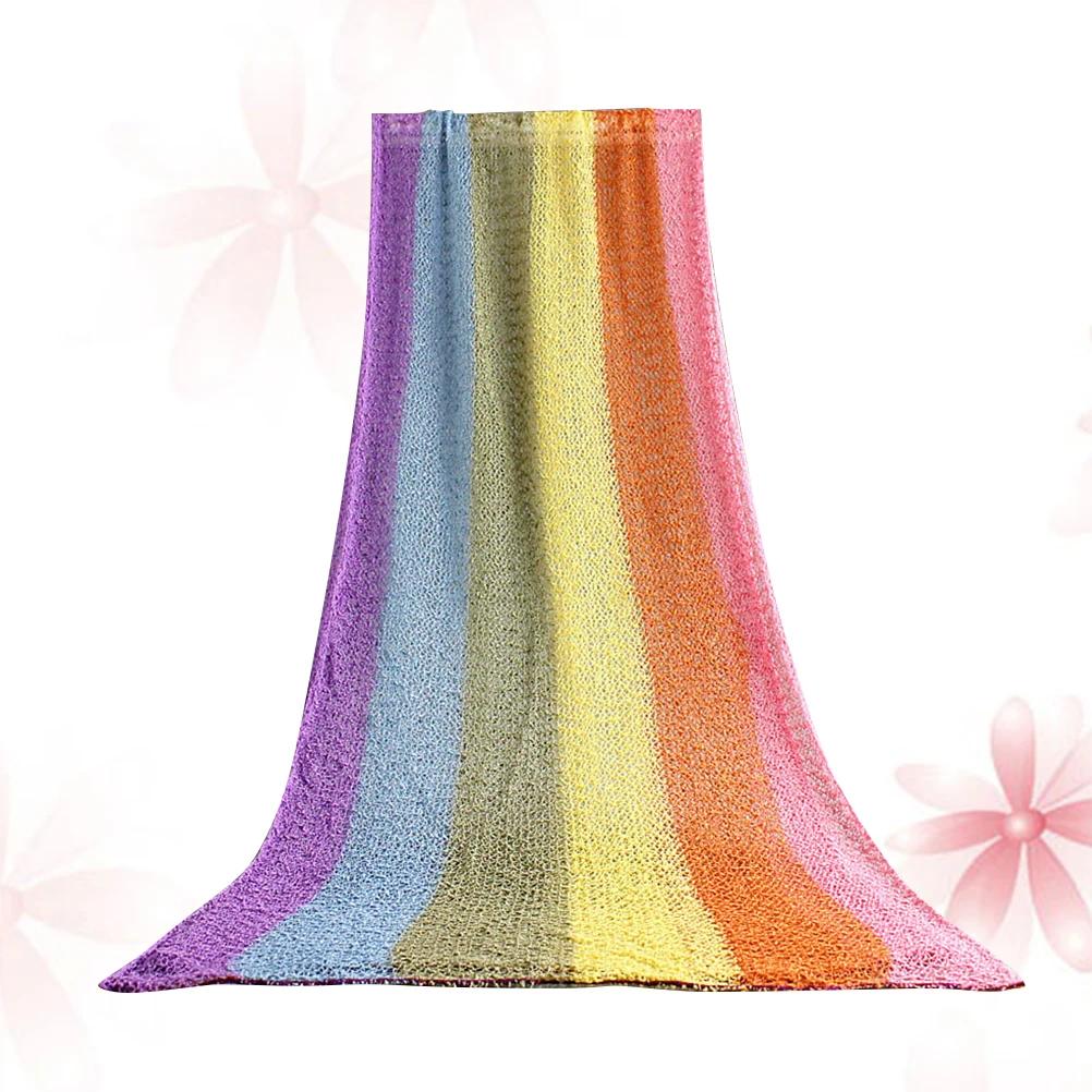 1 Set Newborn Photography Wrap Cloth Baby Photo Elastic Wrap Towel Rainbow Color Wrap Cloth for Newborn Photography Props