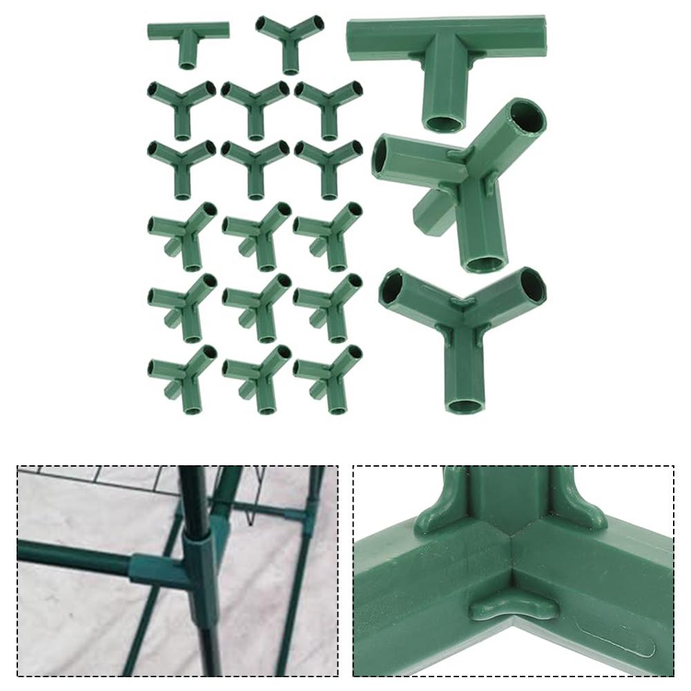 Соединитель для поддержки растений 16 мм Круглая труба Фиксированное соединение Тройник Четверник Пятерник Соединитель для строительства тепличного каркаса