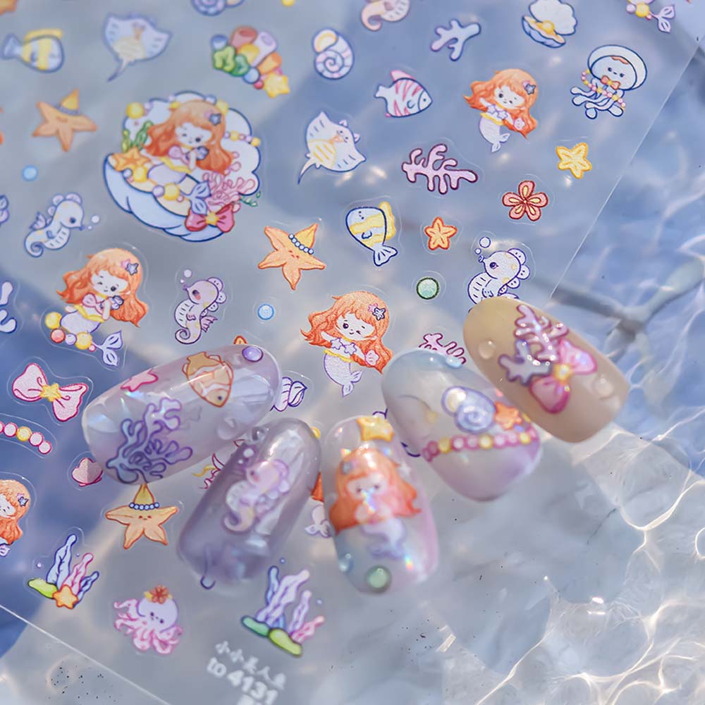 Наклейки для ногтей «Морская звезда» «Океан» Украшения для ногтей «Ракушка» «Океан» «Летний пляж»