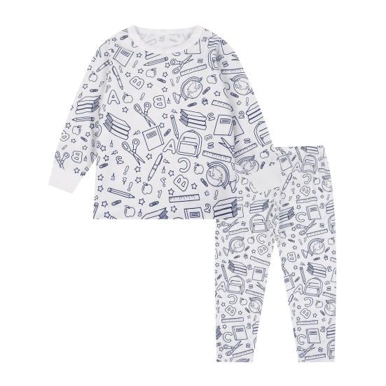 2 шт. унисекс детская пижама своими руками раскрашиваемая с бесцветным забавным рисунком животных топ с длинными рукавами развивает креативность индивидуальное самовыражение одежда для сна