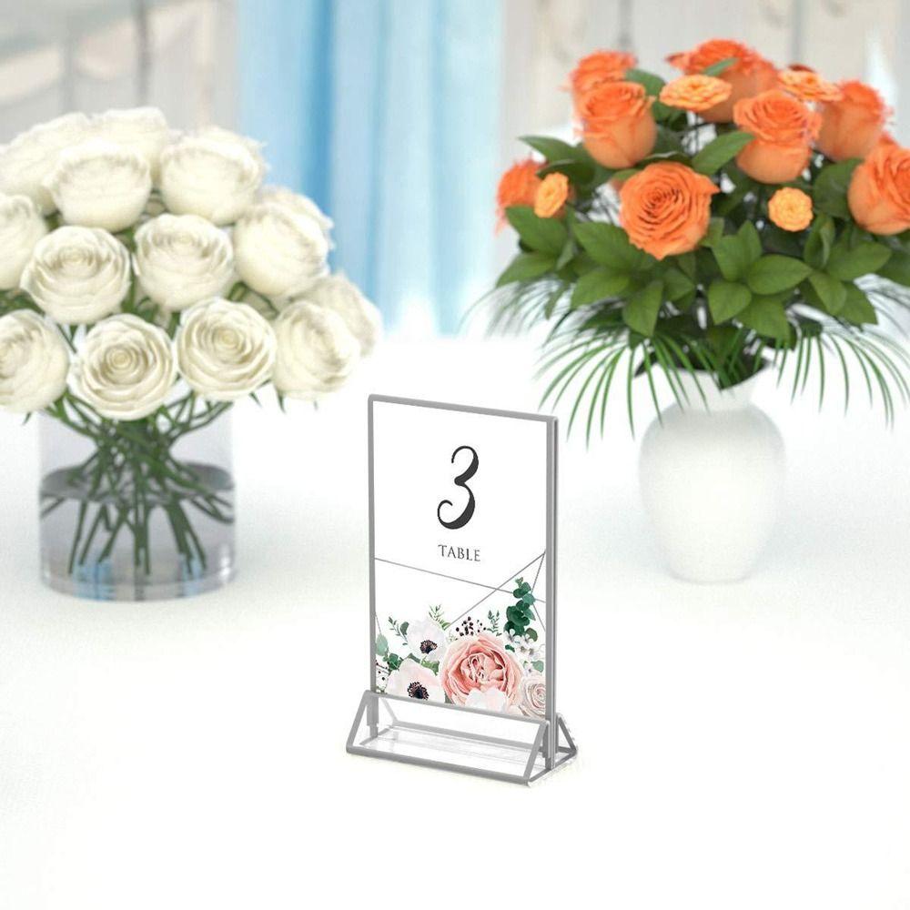 Акриловый стенд для меню, декор для вечеринок, дисплей, знаки, поддержка, держатель для модных карточек, свадьба