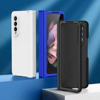 Чехол для телефона цвета конфет для Samsung Galaxy Z Fold 6 5 4 3 5G с шарнирной пластиковой задней крышкой B03