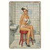 Ретро Металлическая Настенная Табличка Pin-Up Девушка Винтажный Декор для Дома, Бара, Кафе