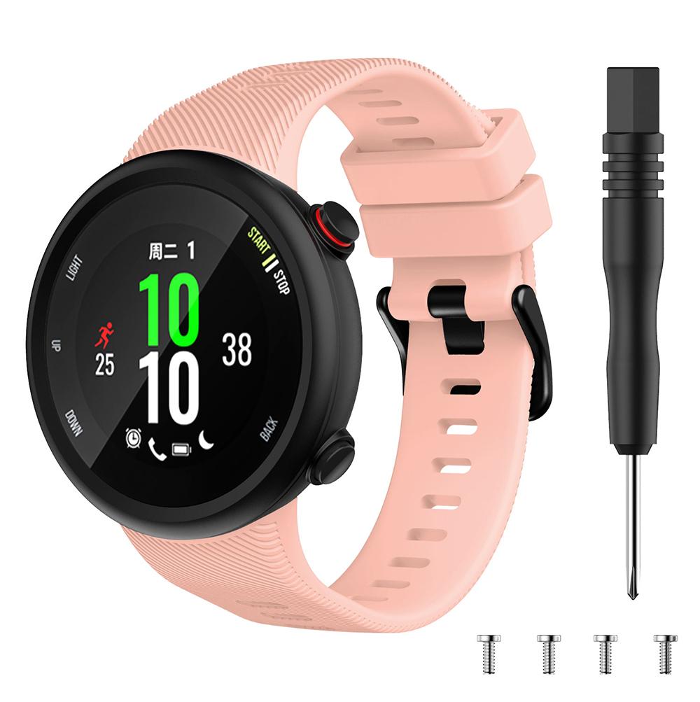 Спортивный силиконовый сменный ремешок для Garmin Forerunner 45/45S и Swim 2 - Разные цвета