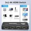 8K30 HD HDMI 2.1 Переключатель: 4K120 Гц, 3 входа 1 выход, Совместим с PS5, Портативный
