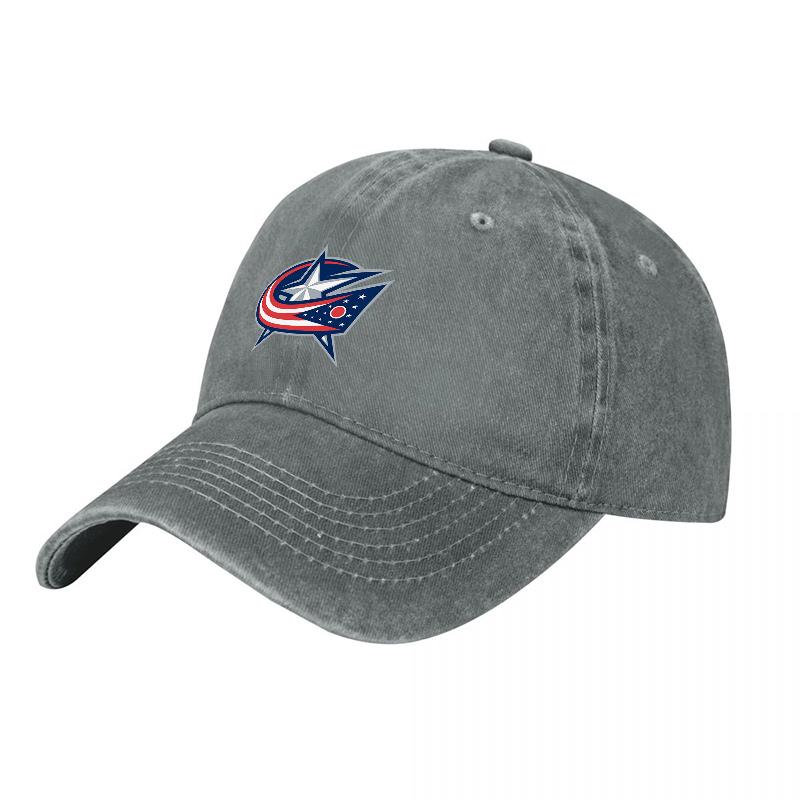 Хлопковая бейсболка Columbus Blue Jackets с вышивкой и классической посадкой для повседневной носки