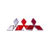 1pcs ABS for Mitsubishi Lancer ASX Colt Pajero V7 Outlander Eclipse Delica EVO Car Front Grille Badge Decal Cover Rear Emblem
