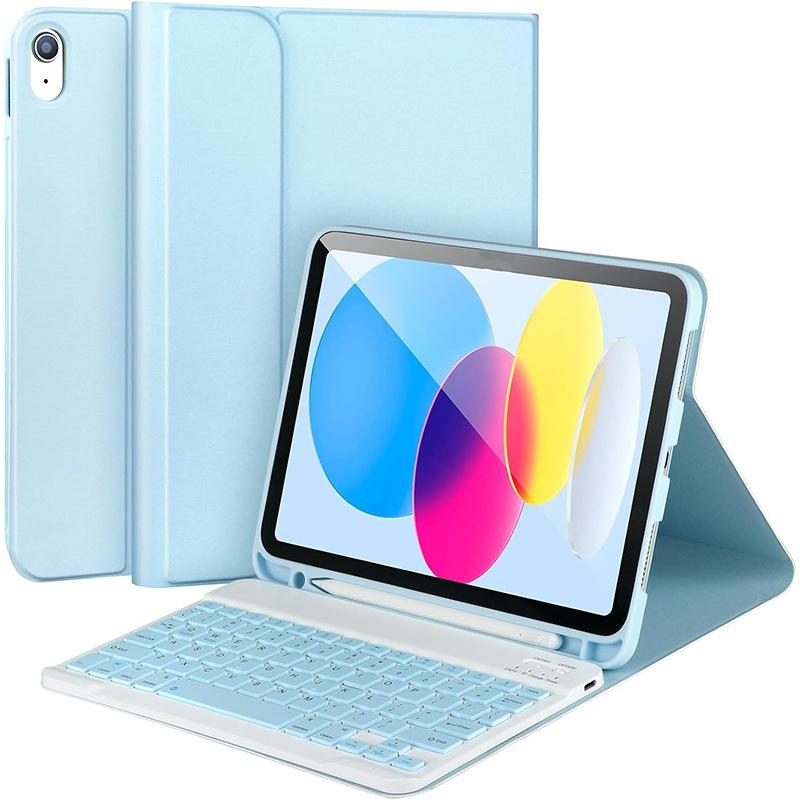 Cover For iPad Air 11 inch M2 M3 Tablet Case with Keyboard for iPad Air 5 Air 4th Gen 10.9 inch Keyboard Case Funda