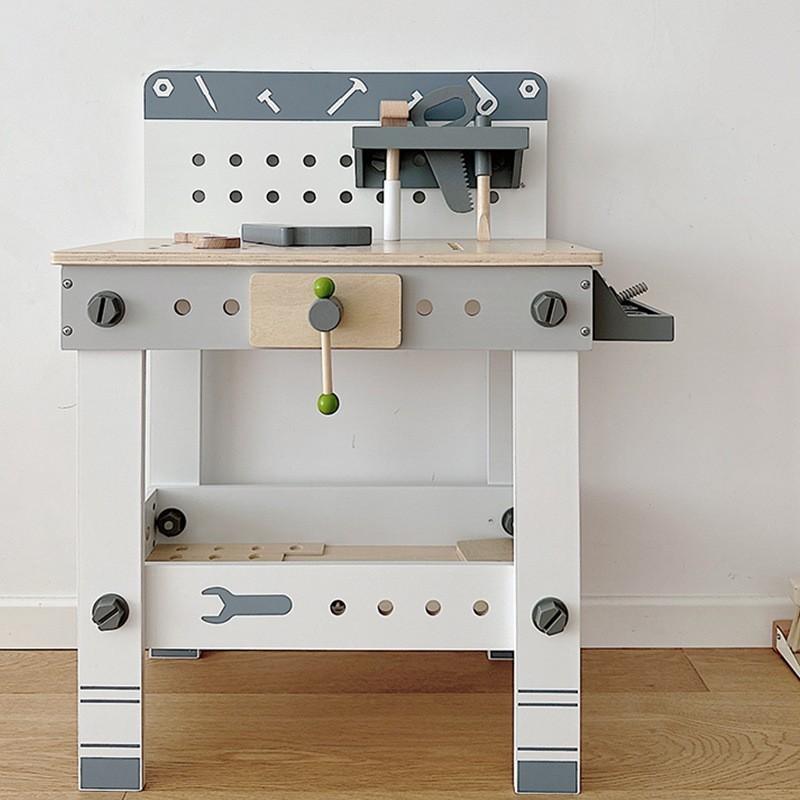 Симуляция Винтовая Комбинация Инструмент для Разборки Настольная Головоломка Ящик для Инструментов для Обслуживания Игровой Дом Деревянные Игрушки