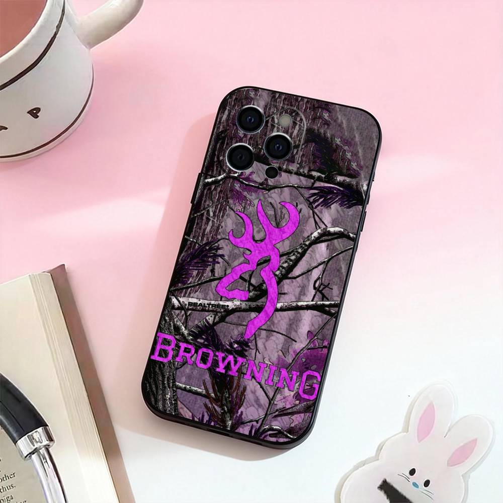 B-browning Phone Case For iPhone 17,16,15,14,13,12,11 Plus,Pro,Max,XS Silicone Soft Cover
