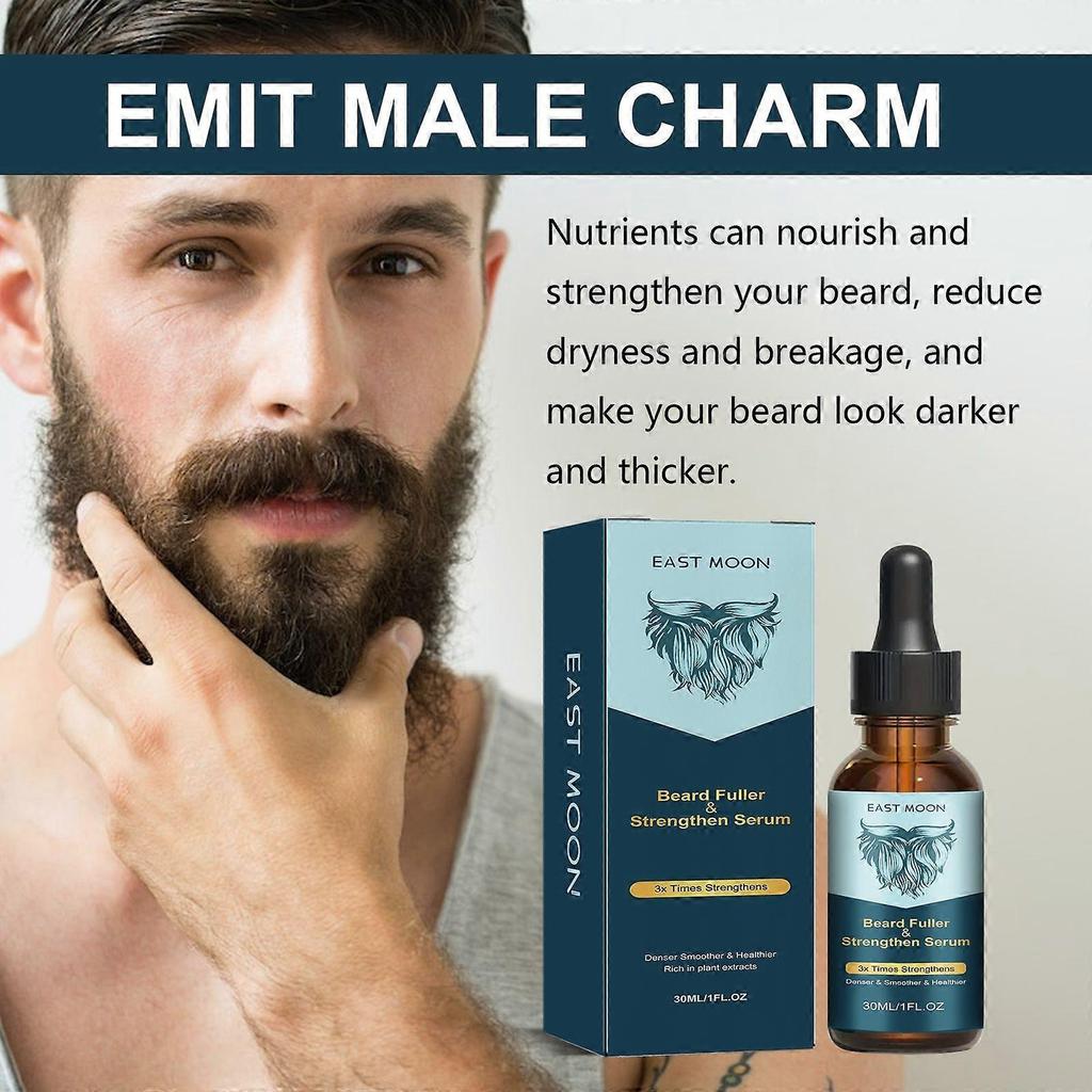 Beard Growth & Strengthening Serum for Men Nourishing, Softening & Anti-Itch Beard Oil