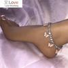 Красочные ножные браслеты с бабочками, ювелирные изделия в стиле бохо, браслет на ногу с кубическим цирконием, теннисная цепочка, подарок подружке невесты на щиколотке, кристалл Botines Mujer