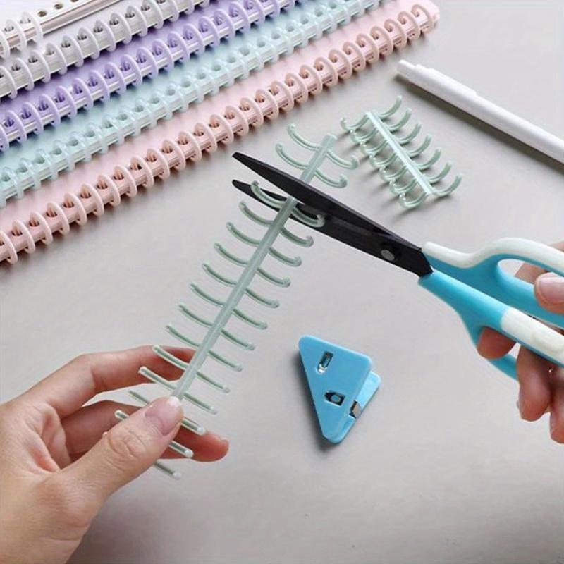 30 отверстий Пластиковые кольца для переплета на пружине для листов формата А4, для блокнотов, канцелярские товары, офисные принадлежности - ПП материал