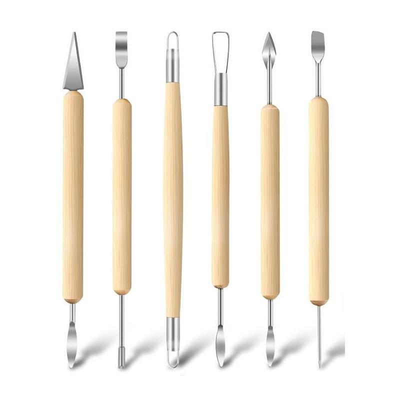Набор из пяти инструментов для лепки из глины для скульптуры DIY
