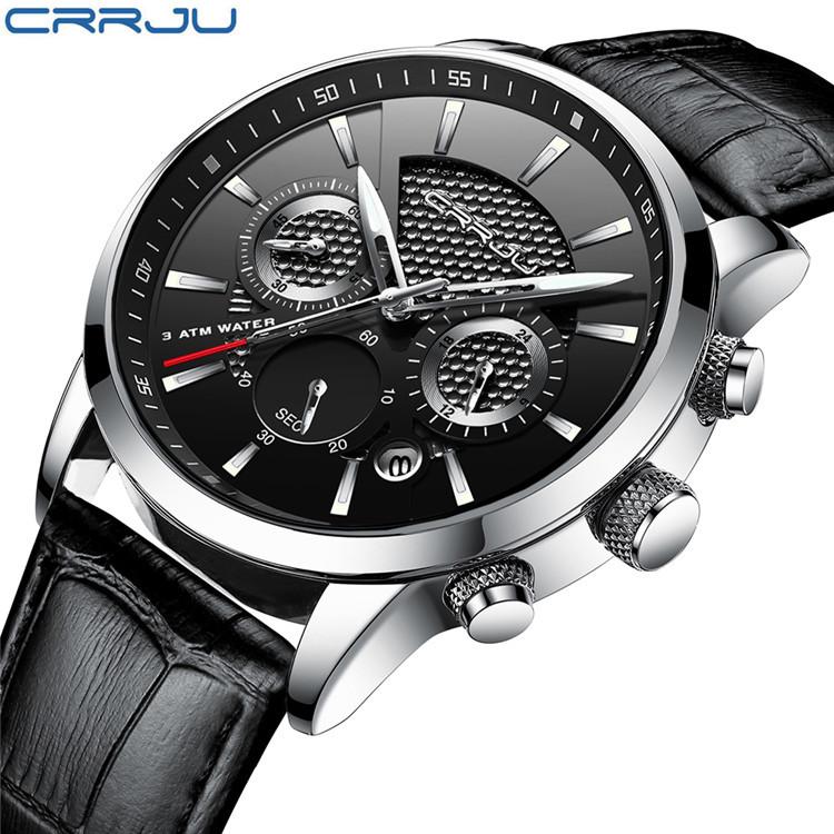 CRRJU-2212L Belt Six-pin Chronograph Watch Fashion Men's Watch Business Men's Watch