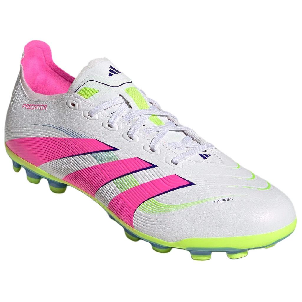 Adidas Predator League Fashion Comfortable Artificial Turf Non-Slip Durable Soccer Shoes Unisex Soccer Shoes White Pink ID3836