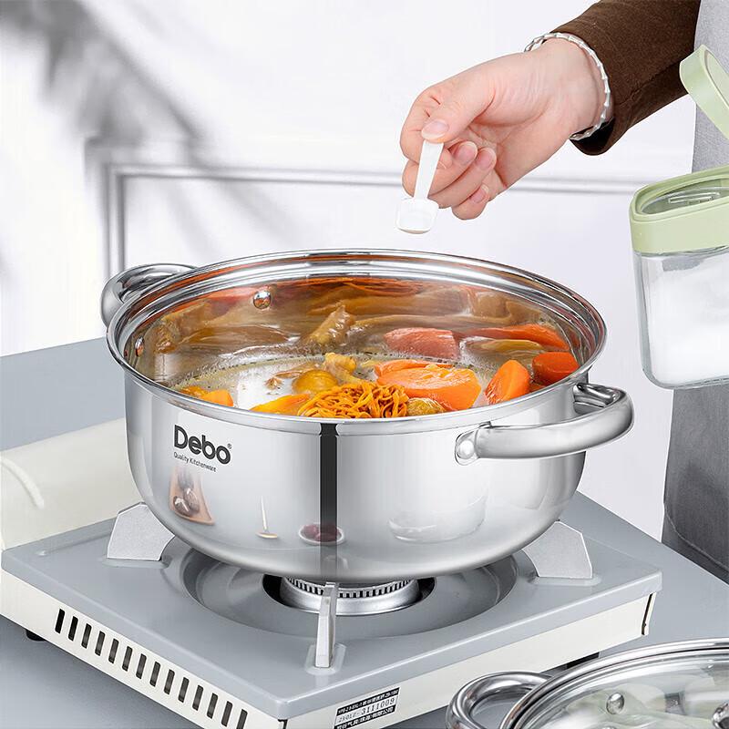Супница Debo 28 см из нержавеющей стали 304