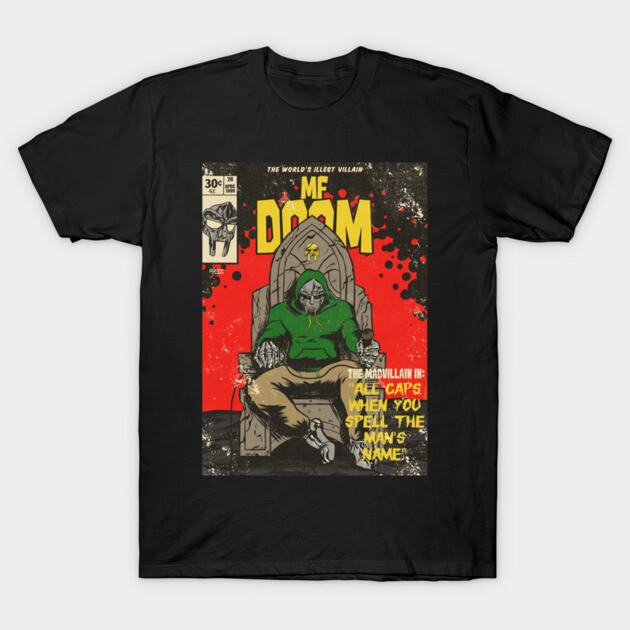 Азиатский Размер Хлопок Унисекс Футболка Печать Футболка Mf Doom Необычные Подтексты Футболка Печать Без Обрезки Обычная Посадка