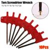 10Pcs Plum Shaped Torx Screwdriver Wrench T5 T6 T7 T8 T9 T15 T20 T Wrench New Torx Screw Spanner