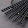 1 Pairs Alloy Chinese Chopsticks Food Japanese Sushi Sticks Reusable Non Slip Dishwasher Safe Bamboo Shape Food Grade Chopsticks