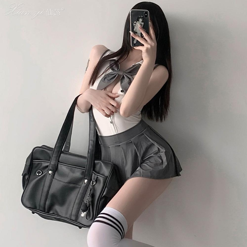 Сяньи Эротическое нижнее белье Чистое желание Ветер Сексуальная студенческая одежда Jk Одежда для страсти Женский комплект без рукавов Искушение 460