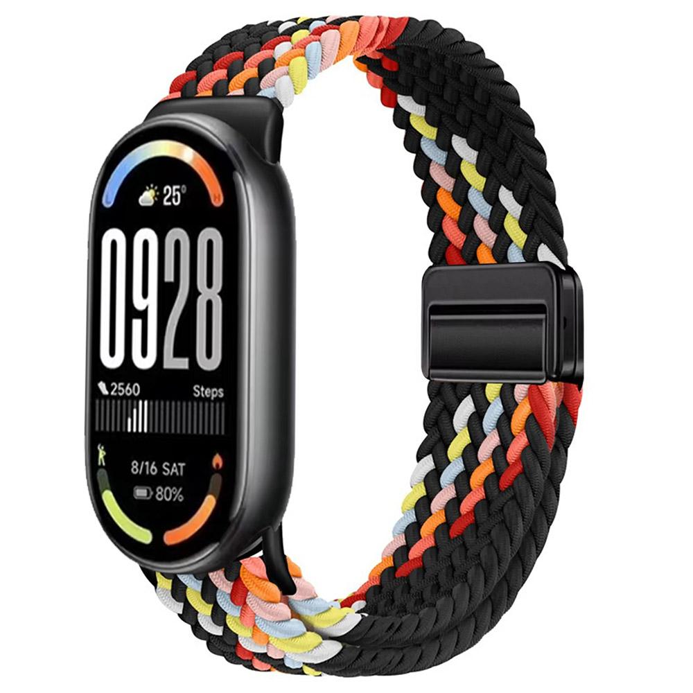 Нейлоновый петлевой ремешок для Xiaomi Mi Band 10 Браслет Плетеный Браслет Дышащий Наручный ремешок для XiaoMi Band 8 9 10 NFC Магнитная застежка Ремень