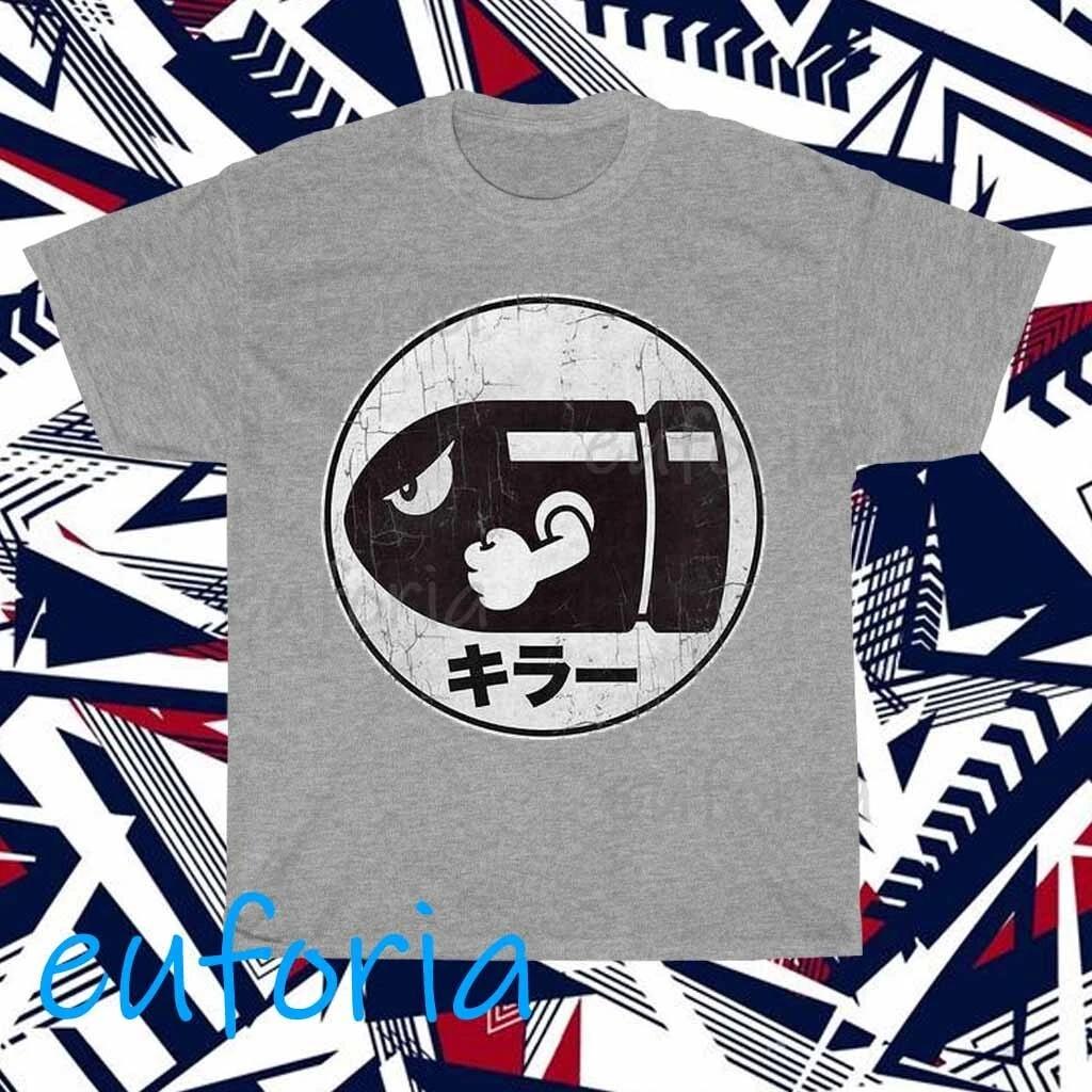 New Bullet Distressed Bill Kanji Logo T-Shirt Funny Size S to 5XL