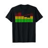 Футболка Reggae с эквалайзером Черная Винтажная Стиранная Дышащая Графическая Растягивающаяся Стильная Повседневная Дизайнерская Одежда Унисекс Универсальная