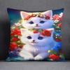 High-value Fox Cat Pillowcase Car Ornaments Office Living Room Sofa Home Pillowcase