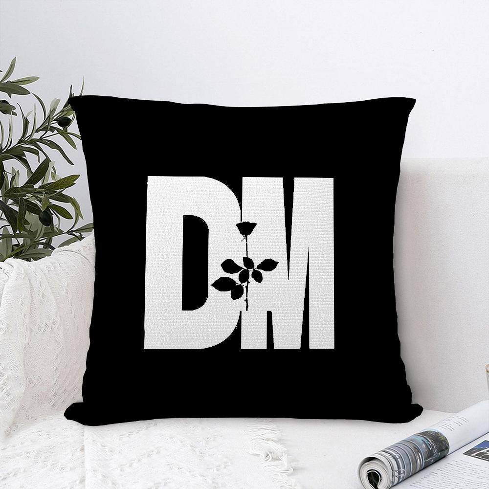 Чехол на подушку Depeche Mode Плюшевая ткань Мягкий чехол на подушку Двусторонний принт Чехол на диванную подушку Чехол для декоративной подушки