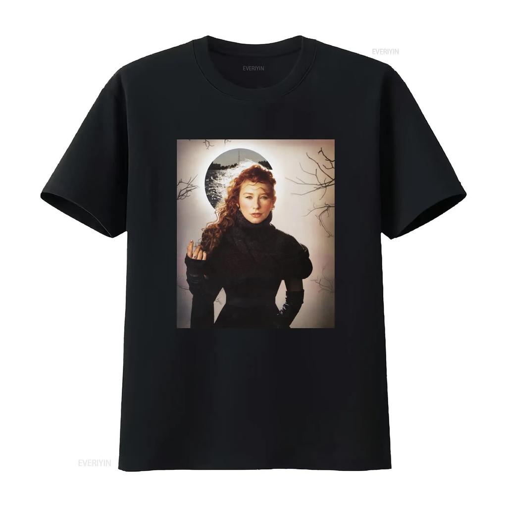 Tori Amos T Shirt vintage Washed Slightly Casual Top For Everyday Wear graphic Unisex Comfortable fashion designer clothes