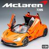 1:24 McLaren 720S Alloy Racing Car Model Die-cast Metal Sports Car Model Simulation Sound and Light Collection Ornaments Children's Toys Boys Gift