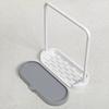 Kitchen Desktop Dish Towel Cleaning Sponge Holder Groove Organizer Storage Rack