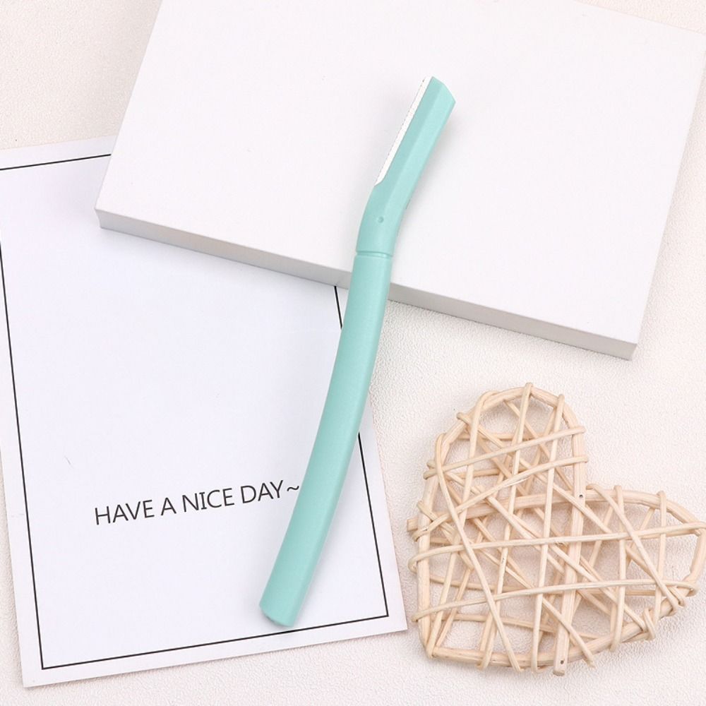 Нескользящая бритва для бровей макро с прямой ручкой инструменты для макияжа портативный триммер для бровей девушка