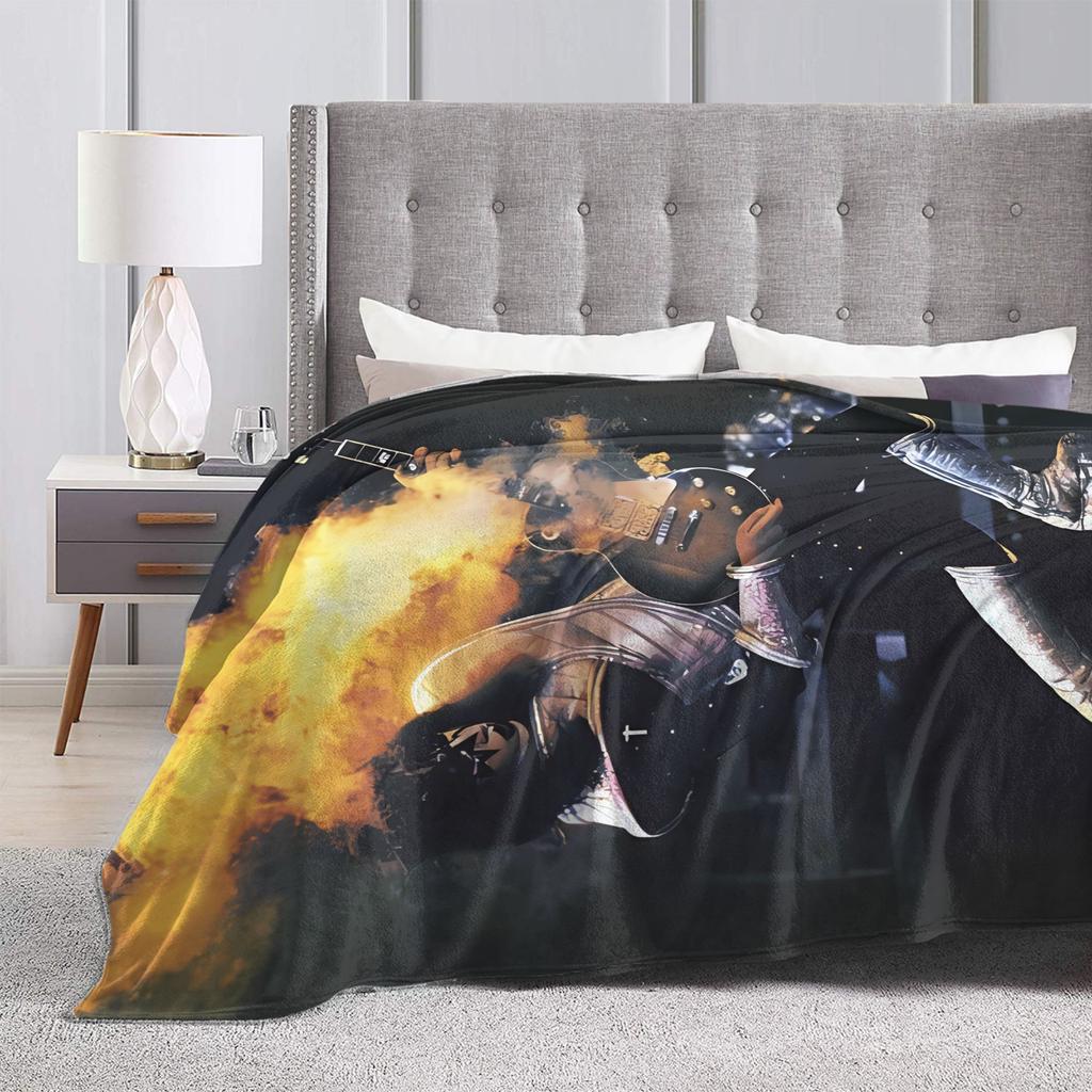 Ace Frehley Plush Blanket Boy Girl Flannel Throw Blanket For Couch Chair Soft Custom Quality Bedspread Birthday Present