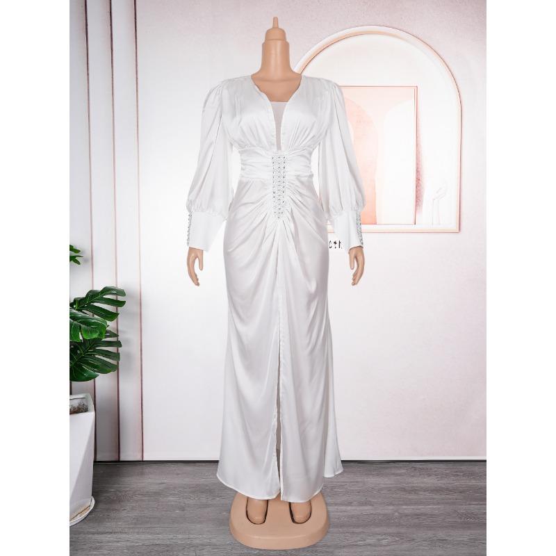 Плюс Размер Женская Мода Элегантный Новый Макси Платье