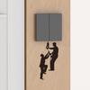 Busy Workers Bedroom Living Room Porch Switch Pasted Home Beautification Wall Stickers