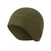 Autumn Winter Beanie cap Grid Fleece Thermal Skull Cap Outdoor Cycling Earflap