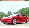 1:32 Tesla Model 3 Alloy Toy Car with Light & Sound Effects, Pull-Back Action.