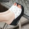 Slope Heel Slippers Women's High-heeled Sandals Women's Thick Soled Sponge Fish Mouth Shoes Women's Shoes Summer