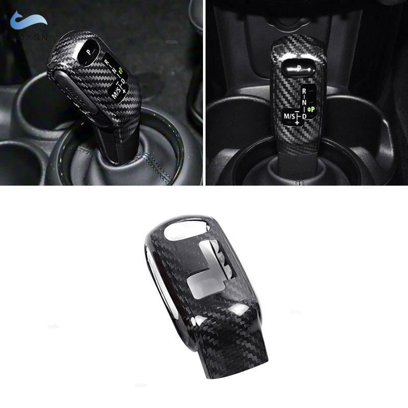 Car Interior Center Console Gear Shift Knob Head Cover Trim For BMW Mini Cooper F54 F55 F56 F57 F60 - Real Carbon Fiber