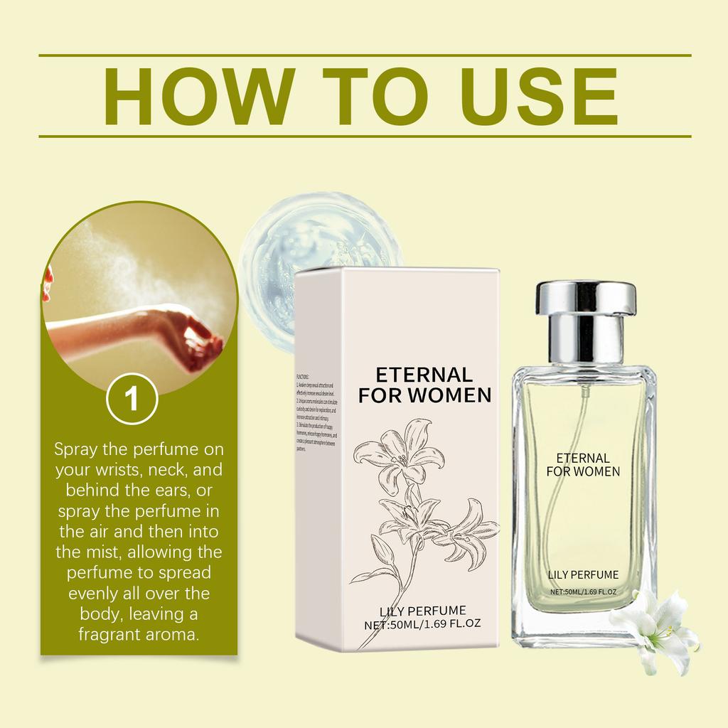 Pheromone Perfume For Women Perfume Oil For Women Perfume Spray Long-lasting Releasing Unique Charm Create A Layered Perfume 50ML