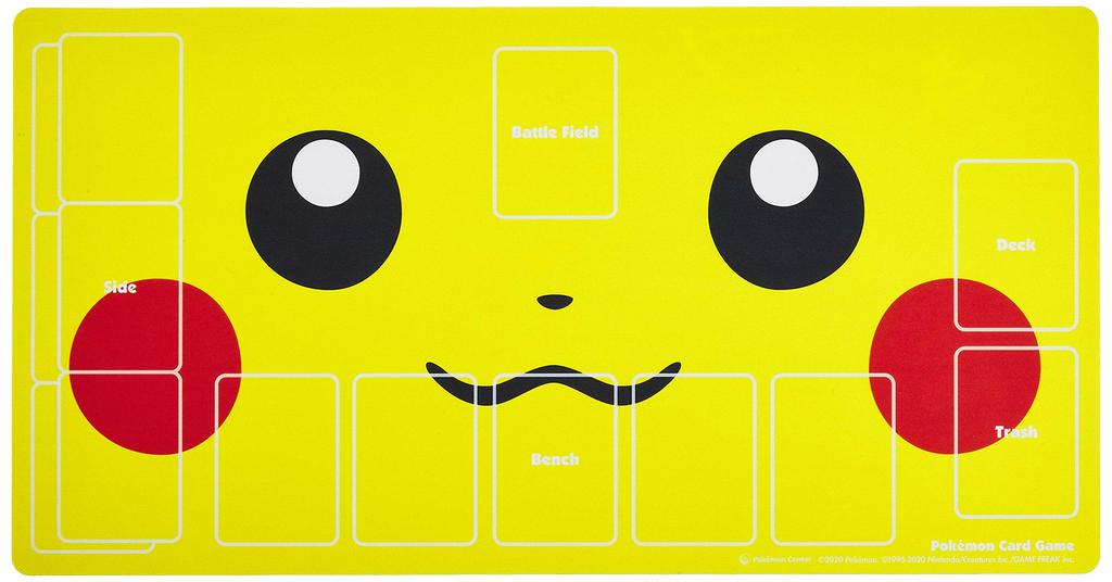POKEMON Центр Оригинальная карточная игра Pokemon Резиновый игровой коврик Лицо Пикачу