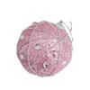 Foam Ball Bow Tree Top Star Christmas Tree Ornaments Pink Christmas Ball