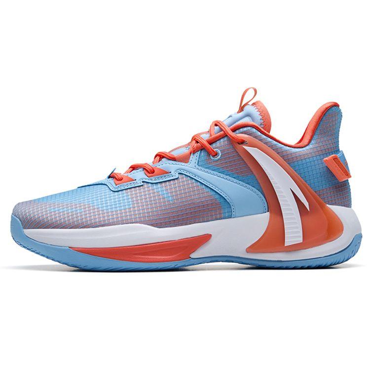 Anta Jump 2.0 Hayward GH Low Basketball Shoes Men Basketball Shoes Blue Orange 112231606-6