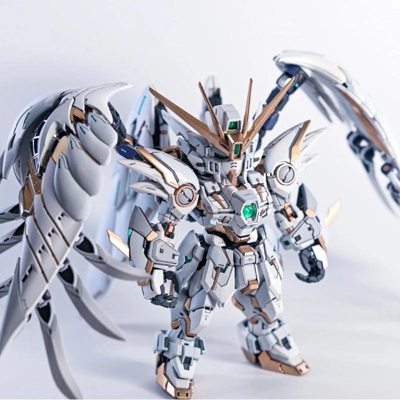 Новый Q-Version XXXG-00W0 MGSD Wing Zero EW 1/144 Гаражный набор Аниме Периферия Фигурка-конструктор Настольное украшение Подарок для мальчика
