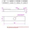 2/5 шт. Reprap DIY 2GT/S2M Фиксатор ремня ГРМ Алюминиевый сплав Зажим для шага зубьев Фиксированный зажим CNC 9*40 мм Для детали 3D-принтера