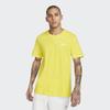 Nike Футболка с круглым вырезом с вышитым логотипом Мужские топы Желтый AR4999-709