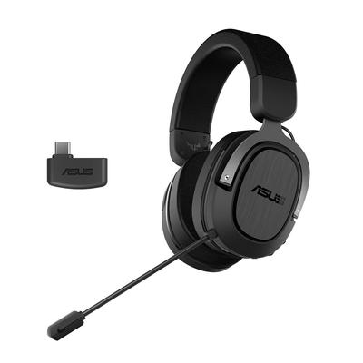 Игровая гарнитура ASUSTek TUF Gaming H3 Wireless с микрофоном, легкая конструкция, PS5/PS4/ПК/коммутатор/смартфон, 2,4 ГГц, беспроводная/Type-C/USB2.0